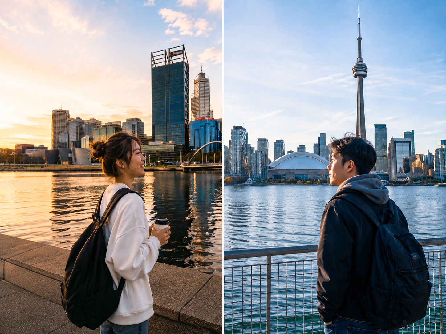 Du học sinh tại Perth và Toronto