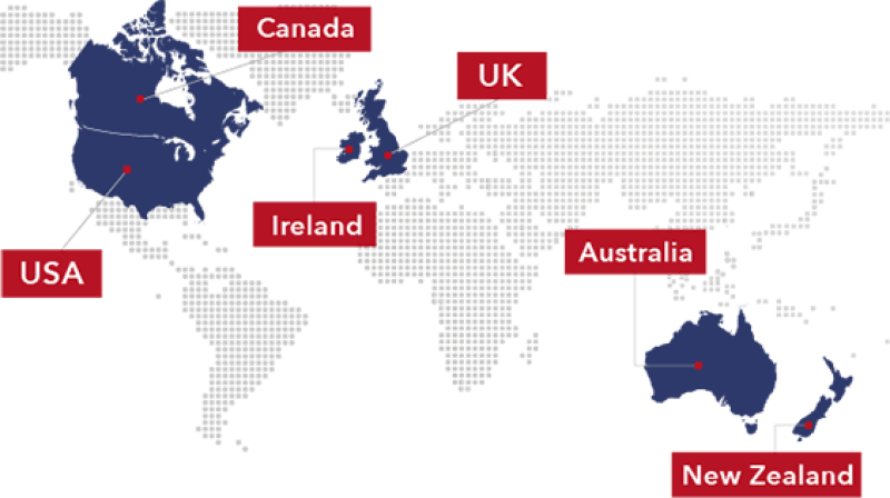 So sánh Úc, Canada, Anh, Mỹ, New Zealand và Ireland: Quốc gia nào phù hợp?